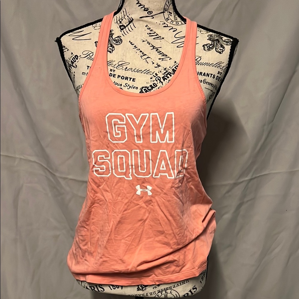 Under Armour Pink Fitted Sleeveless Tank Top